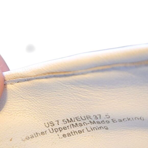 Vince. Women's White Woven Leather Platform Loafers Size US 7.5 - Picture 4 of 5